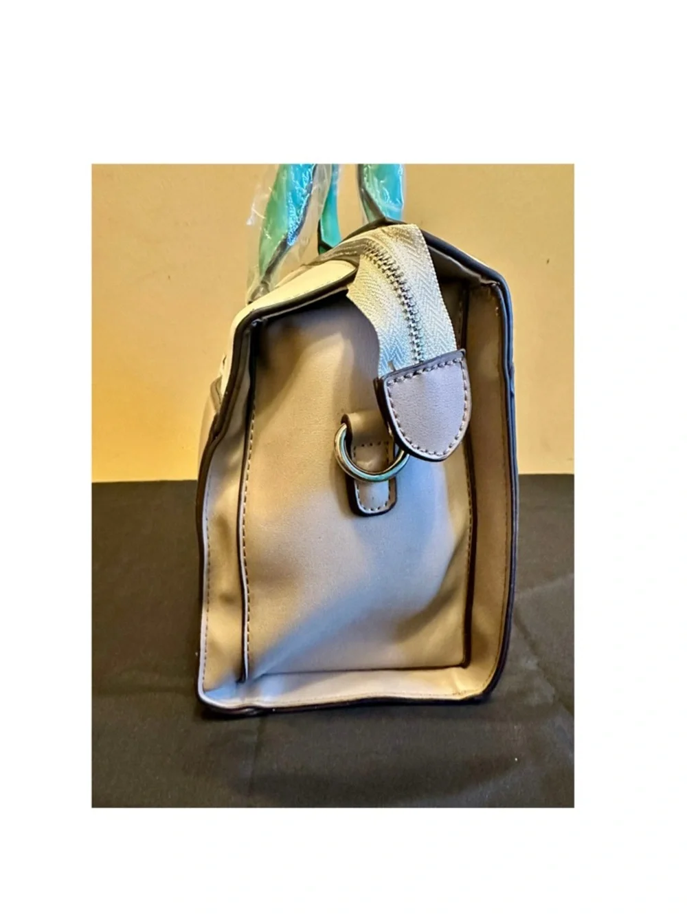 BCBGeneration Tan/White Satchel Bag - Picture 5 of 8